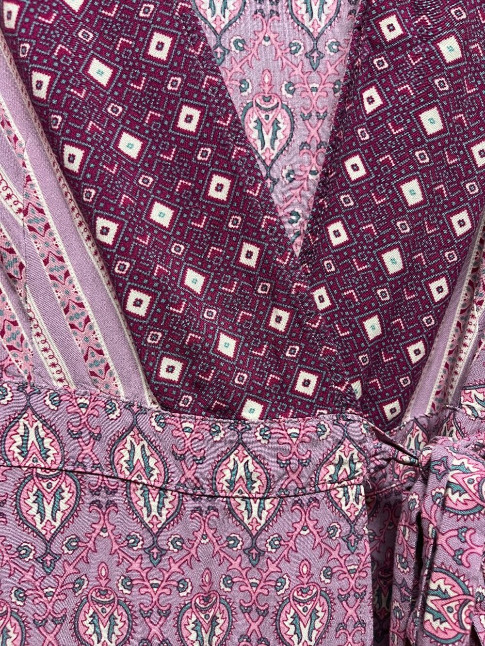 Zesica purple wrap dress, Bohemian mini , size S - Picture 3 of 3